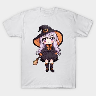 Cute anime witch girl T-Shirt